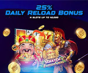 Banglawin's Daily Reload Bonus: Get 25% extra on slots with unlimited claims!